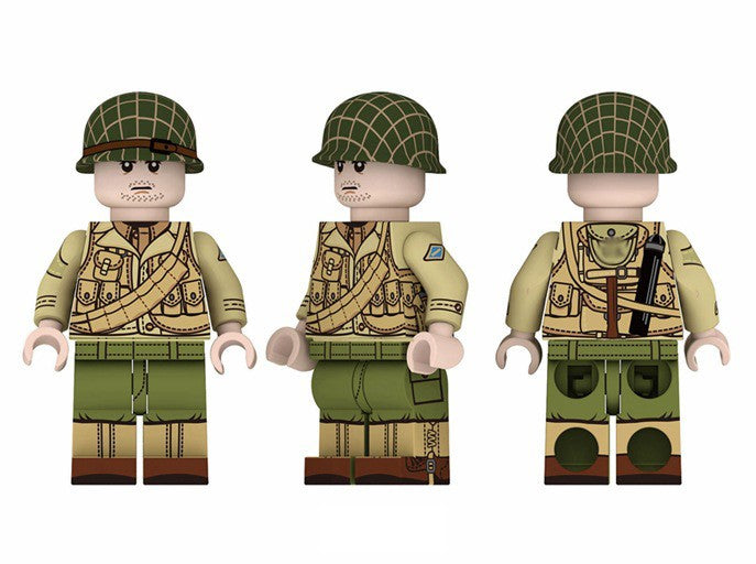 WWII - U.S. Army Set - 6 Man Squad - Mil-Blox - Mil-Blox