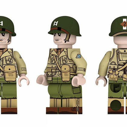 WWII - U.S. Army Set - 6 Man Squad - Mil-Blox - Mil-Blox