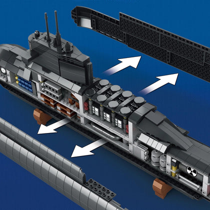 Sturgeon Class Nuclear Attack Submarine - Legendary Series - Mil-Blox - Mil-Blox