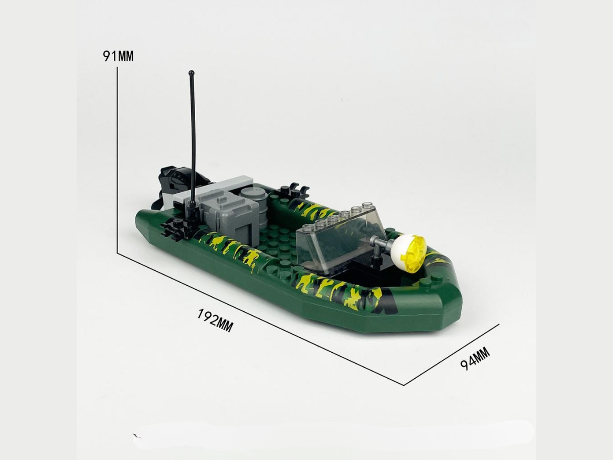 Seal Team With RHIB Landing Boat - Mil-Blox - Mil-Blox