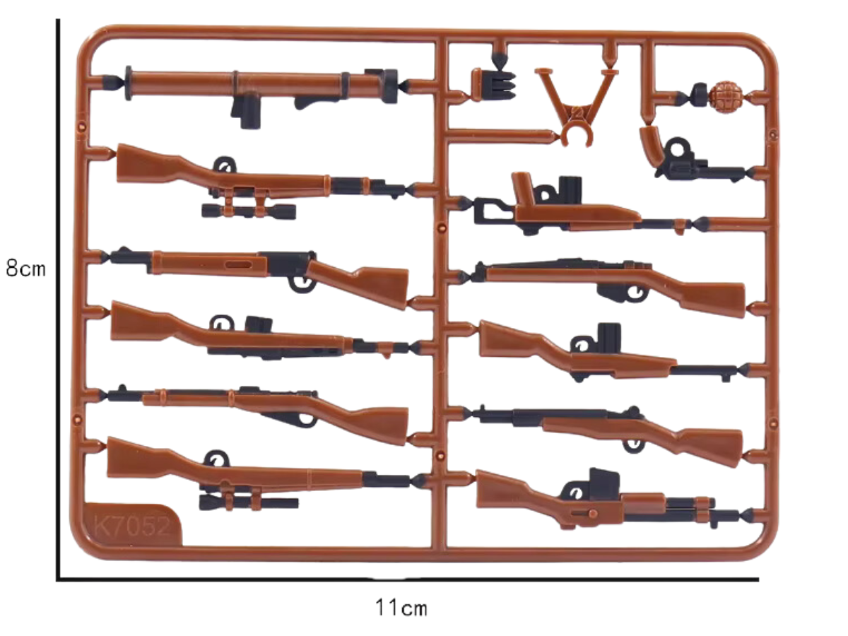 WWII Allied Weapons Pack - Brown and Black - Mil-Blox - Mil-Blox