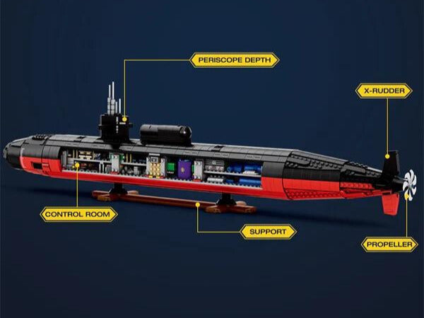 Los Angeles Class Nuclear Attack Submarine - Legendary Series - Mil-Blox - Mil-Blox