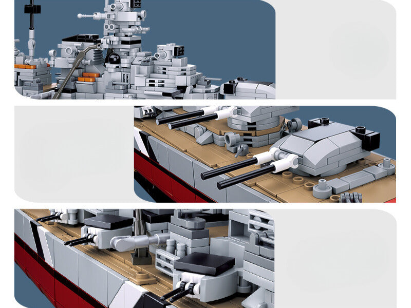WWII - KMS Bismark Battleship - Legendary Series - Mil-Blox - Mil-Blox
