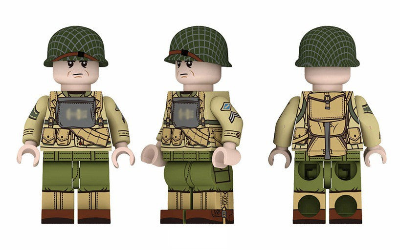 WWII - U.S. Army Set - 6 Man Squad - Mil-Blox - Mil-Blox