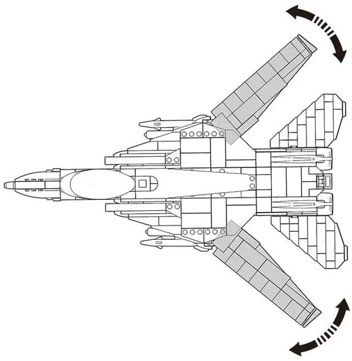 F-14 Tomcat Fighter - Mil-Blox - Mil-Blox