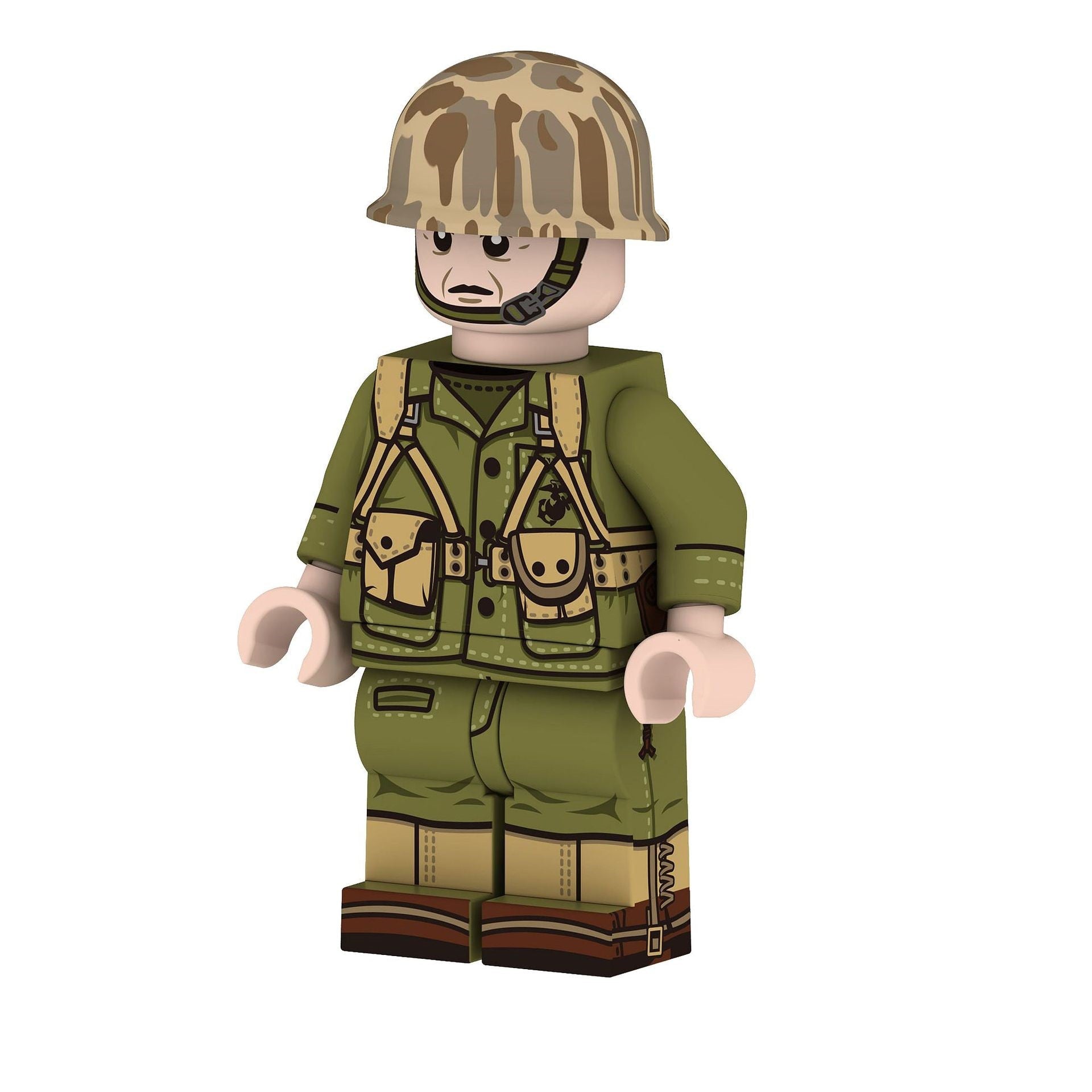 WWII - U.S. Marine Corps - 6 Man Squad - Mil-Blox - Mil-Blox