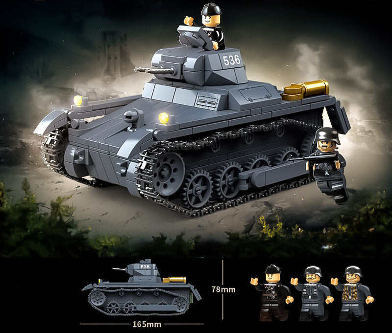 WWII - German Panzer I Tank - Mil-Blox - Mil-Blox