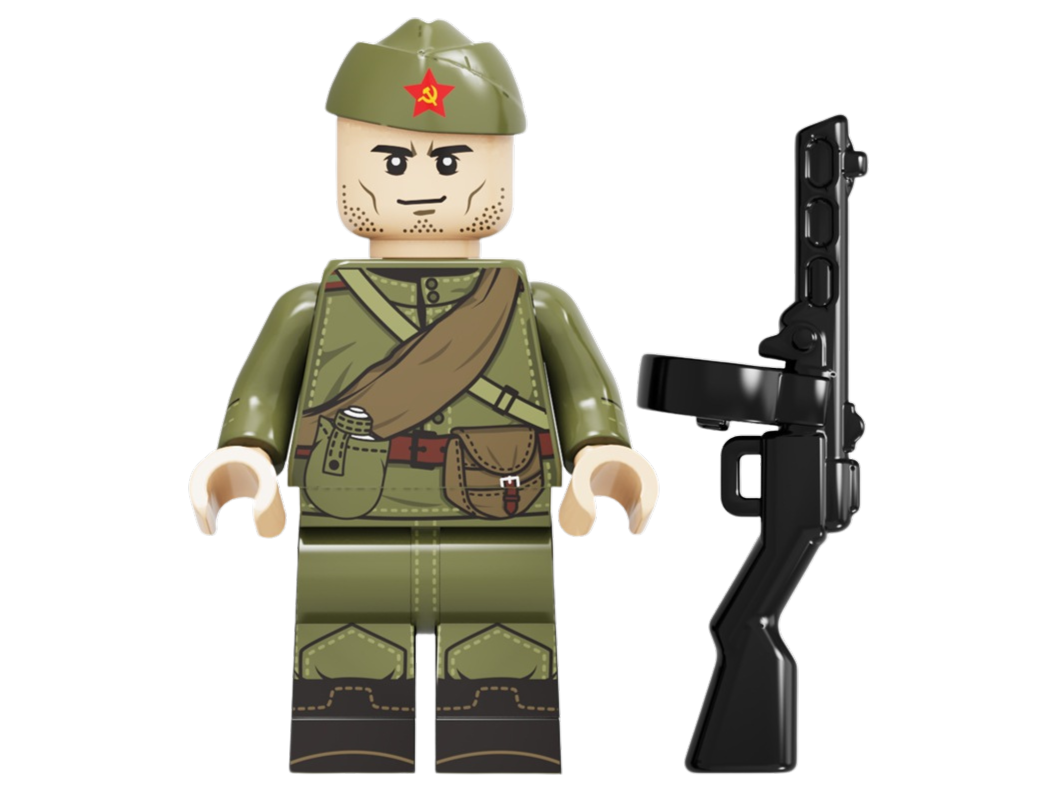 WWII - Russian Army Conscripts - 4 Man Squad - Mil-Blox - Mil-Blox