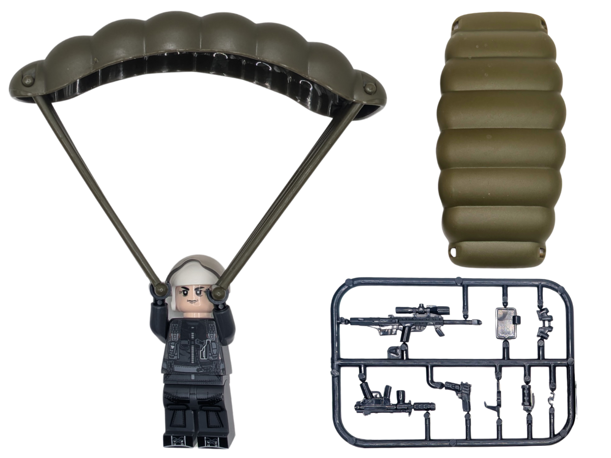 Black Ops Operator With Parachute - Mil-Blox - Mil-Blox