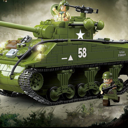 WWII - U.S. M4A3 Sherman Tank - Mil-Blox