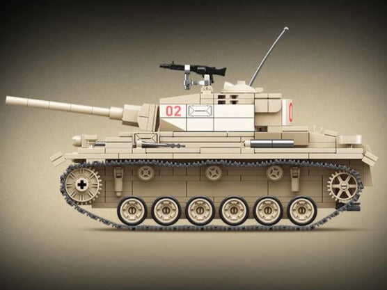 WWII - German Panzer 3 Battle Tank - Mil-Blox - Mil-Blox