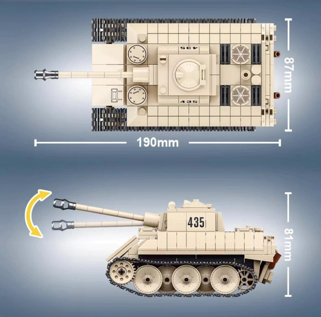 WWII - German Leopard Tank - Mil-Blox - Mil-Blox