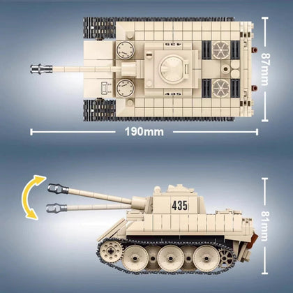 WWII - German Leopard Tank - Mil-Blox - Mil-Blox