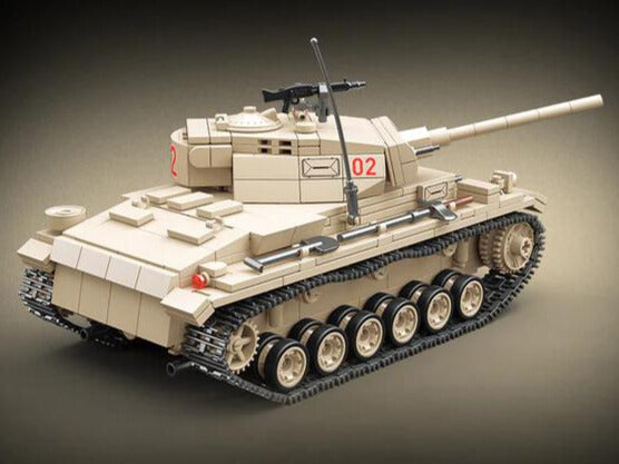 WWII - German Panzer 3 Battle Tank - Mil-Blox - Mil-Blox