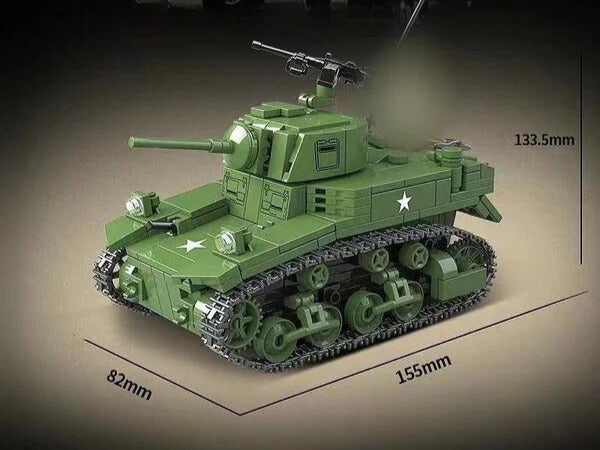 WWII - M3A1 - Stuart Light Tank - Mil-Blox - Mil-Blox