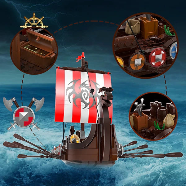 Viking Longship - Mil-Blox