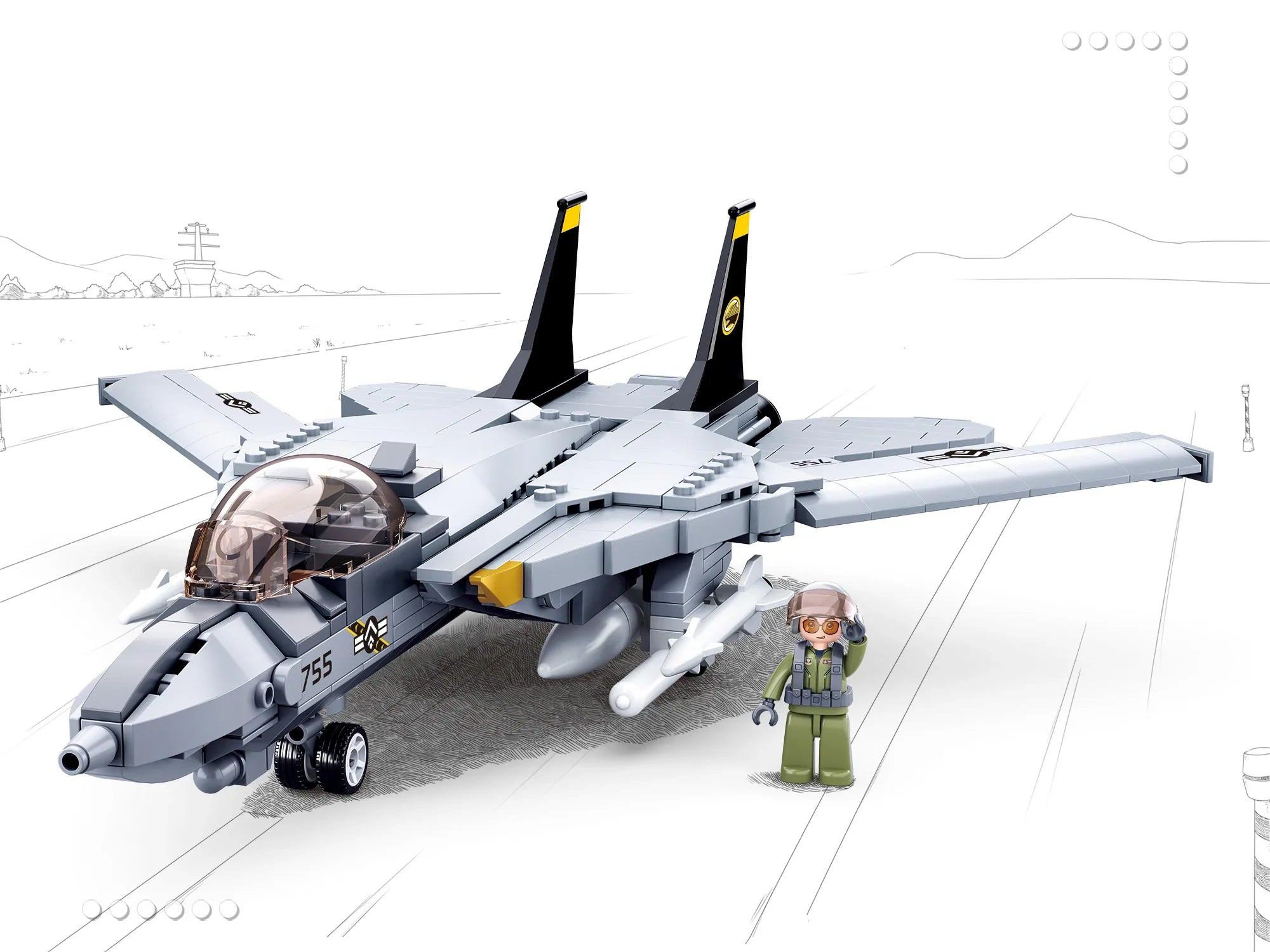 F-14 Tomcat Fighter - Mil-Blox - Mil-Blox