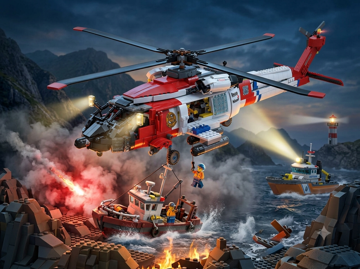 MH-60T Coast Guard Rescue Blackhawk - Mil-Blox - Mil-Blox
