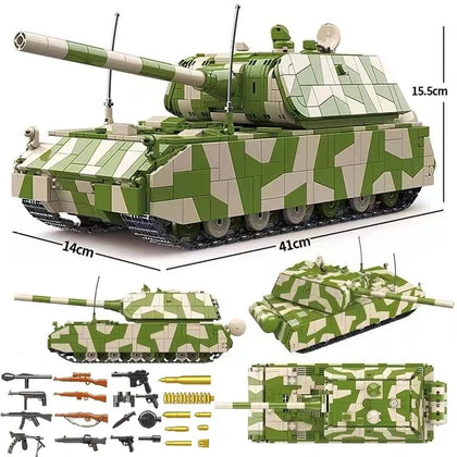 WWII - German Maus Super Tank - Mil-Blox - Mil-Blox