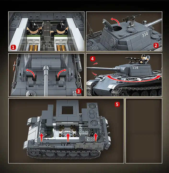 WWII - German Panther Tank - Mil-Blox - Mil-Blox