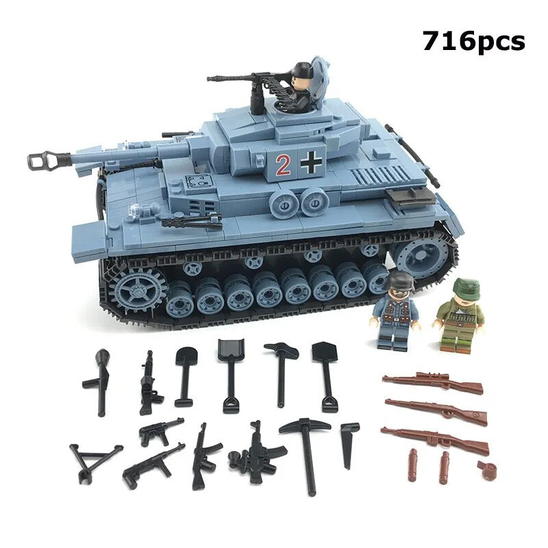 WWII - German Panzerkampfwagen IV Tank - Mil-Blox - Mil-Blox