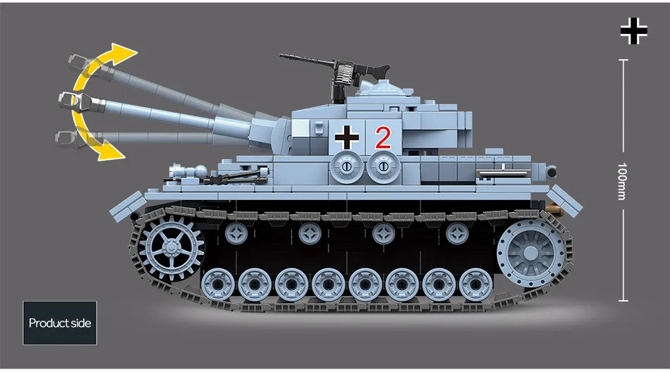 WWII - German Panzerkampfwagen IV Tank - Mil-Blox - Mil-Blox