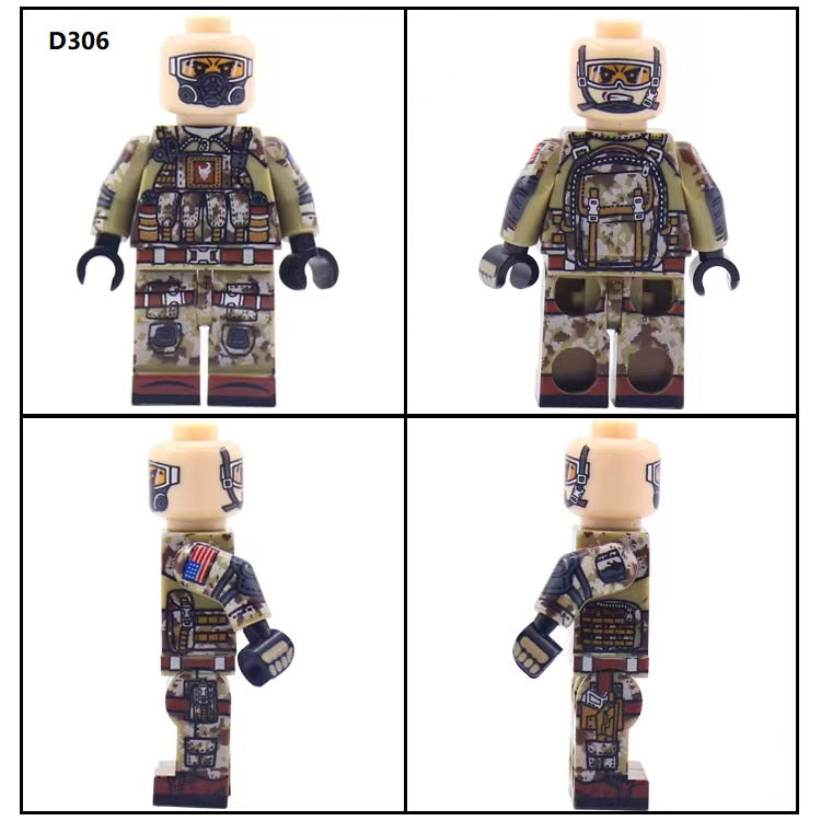 Marine Recon Desert Fire Team - Elite 4-Man Tactical Team - Mil-Blox - Mil-Blox