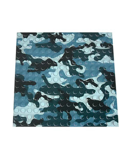 16x16 Blue Camo Plate - Mil-Blox