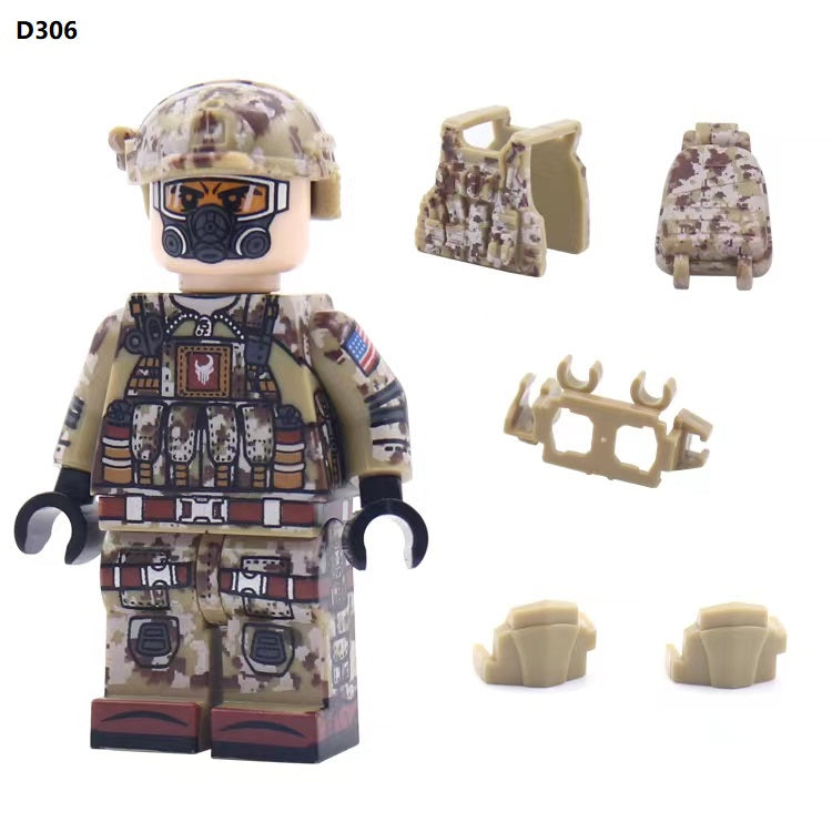 Marine Recon Desert Fire Team - Elite 4-Man Tactical Team - Mil-Blox - Mil-Blox