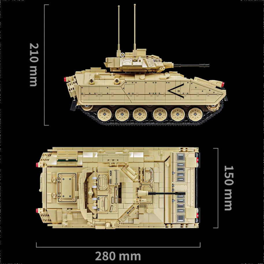 M2 Bradley Armored Personnel Carrier - Legendary Series - Mil-Blox - Mil-Blox