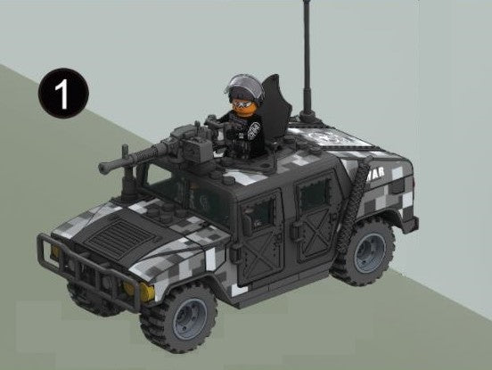 Swat Humvee - Mil-Blox - Mil-Blox