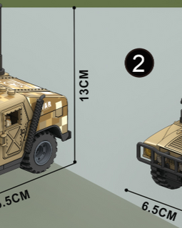 Desert Humvee - Mil-Blox - Mil-Blox