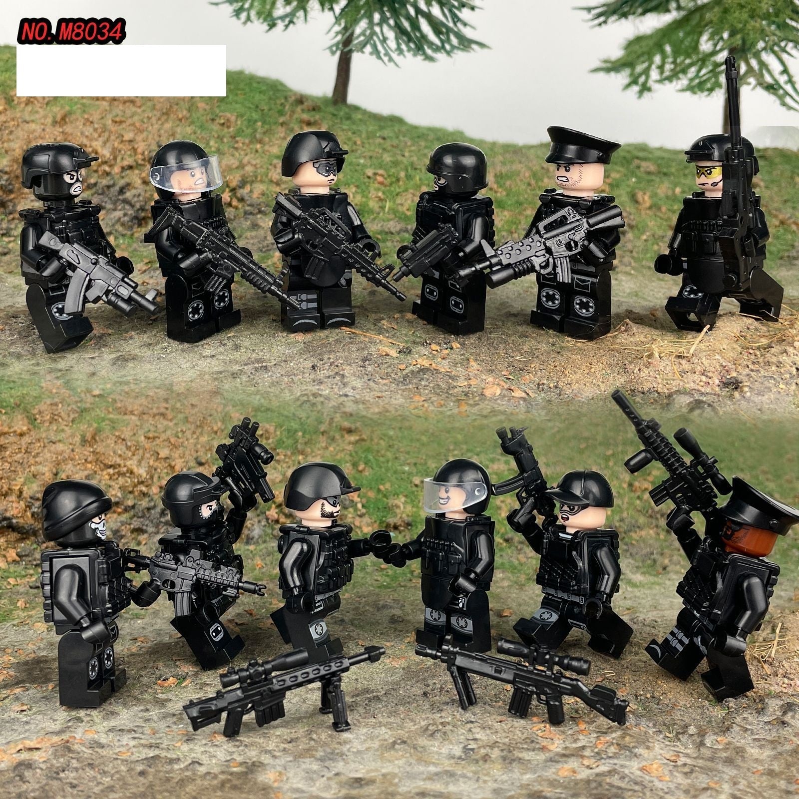 Valor Guard SWAT - Elite Special Tactics - 12 Man Team - Mil-Blox - Mil-Blox