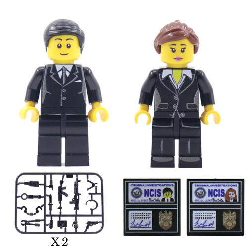 NCIS Agent Attire Figure - Male and Female Set - Mil-Blox