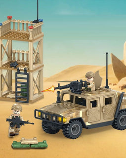 Desert Outpost and Humvee - Mil-Blox - Mil-Blox