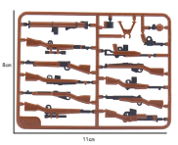 WWII - U.S. Army Set - 6 Man Squad - Mil-Blox - Mil-Blox