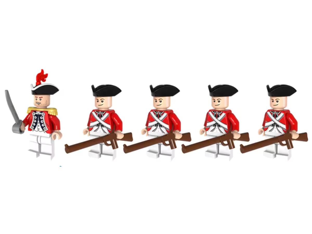 Revolutionary War - British Army - 5 Man Squad - Mil-Blox - Mil-Blox
