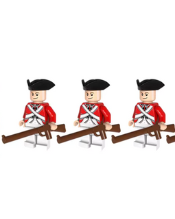 Revolutionary War - British Army - 5 Man Squad - Mil-Blox