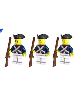 Revolutionary War - American Army - 5 Man Squad - Mil-Blox