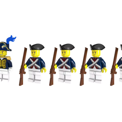 Revolutionary War - American Army - 5 Man Squad - Mil-Blox