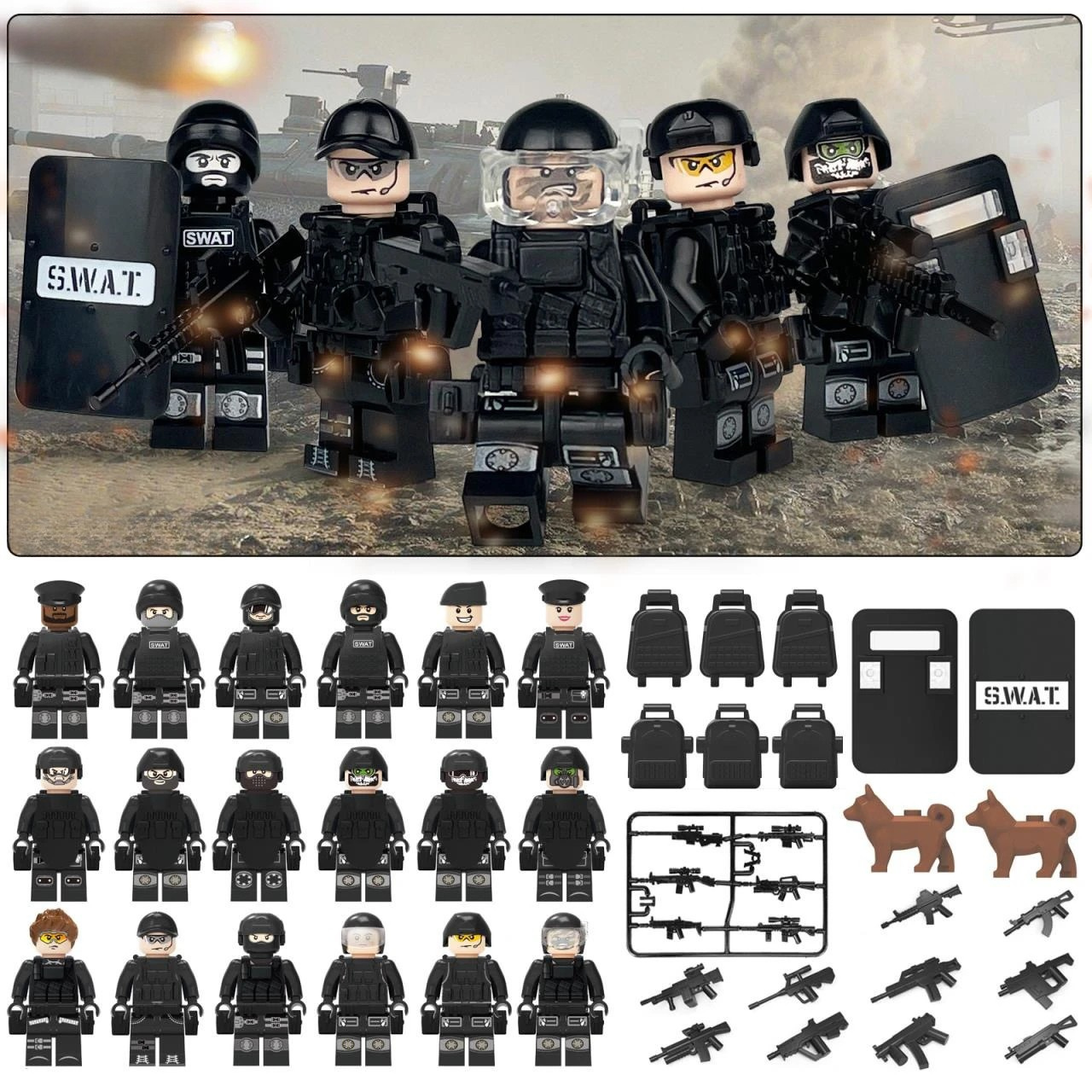 Valor Guard SWAT - Riot Response Team - 18 Man Squad