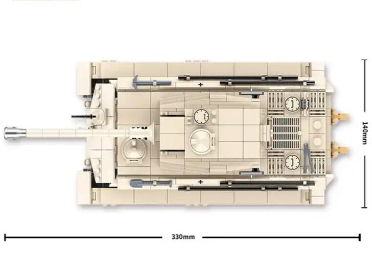 WWII - German King Tiger Tank - Mil-Blox - Mil-Blox