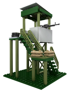 Guard Tower With .50 Cal - Green - Mil-Blox