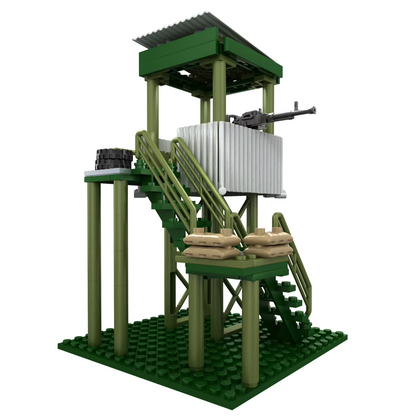 Guard Tower With .50 Cal - Green - Mil-Blox