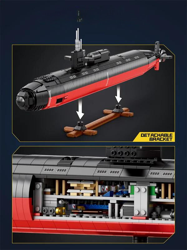 Los Angeles Class Nuclear Attack Submarine - Legendary Series - Mil-Blox - Mil-Blox