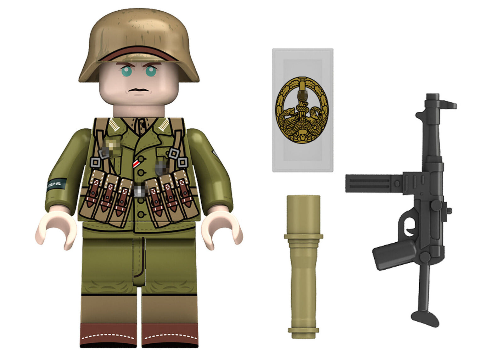 WWII - German Afrika Korps - 4 Man Squad - Mil-Blox - Mil-Blox