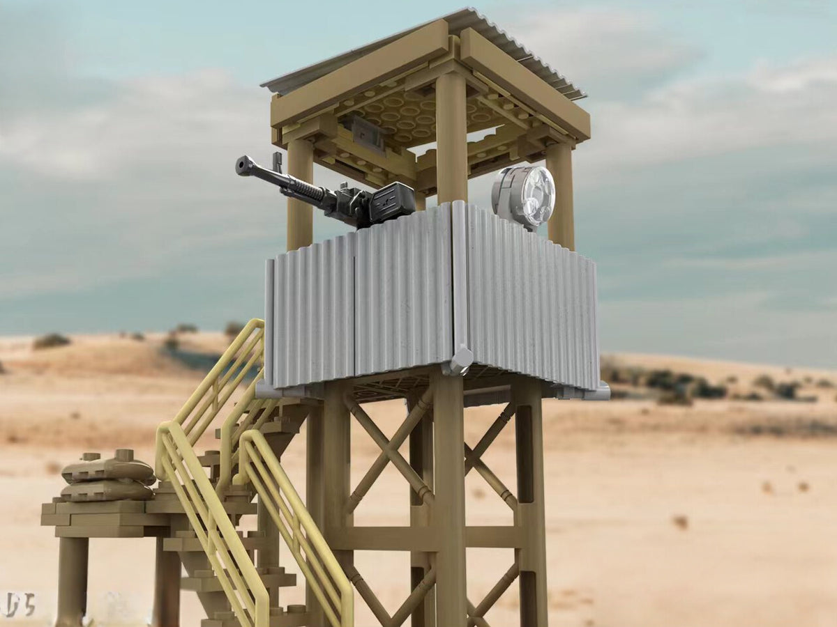 50 Cal Rws Tower Guard Tower With .50 Cal - Tan - Mil-Blox