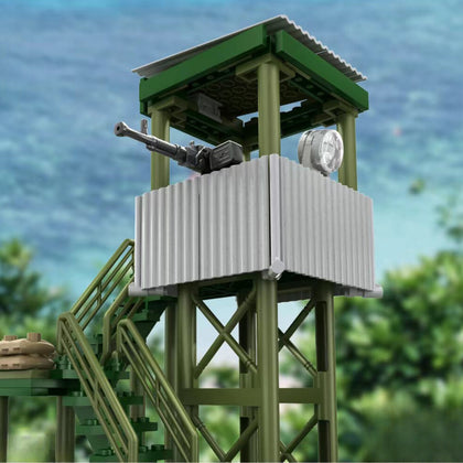 Guard Tower With .50 Cal - Green - Mil-Blox