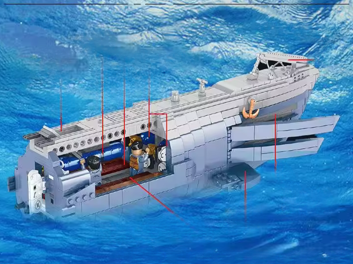 WWII - German Type VIIC U-Boat Submarine - Legendary Series - Mil-Blox - Mil-Blox