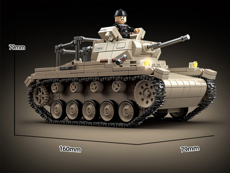 WWII - German Panzer II - Mil-Blox - Mil-Blox